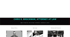 Desktop Screenshot of chrisbrockmanlaw.com