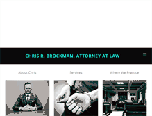 Tablet Screenshot of chrisbrockmanlaw.com
